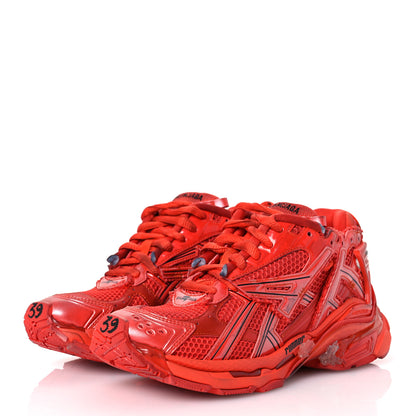 Balenciaga Mesh Rubber Mens Runner Sneakers  39 Red 3 of 16