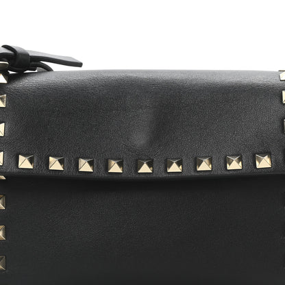 Valentino Garavani Grained Calfskin Rockstud Crossbody Bag Black 7 of 9