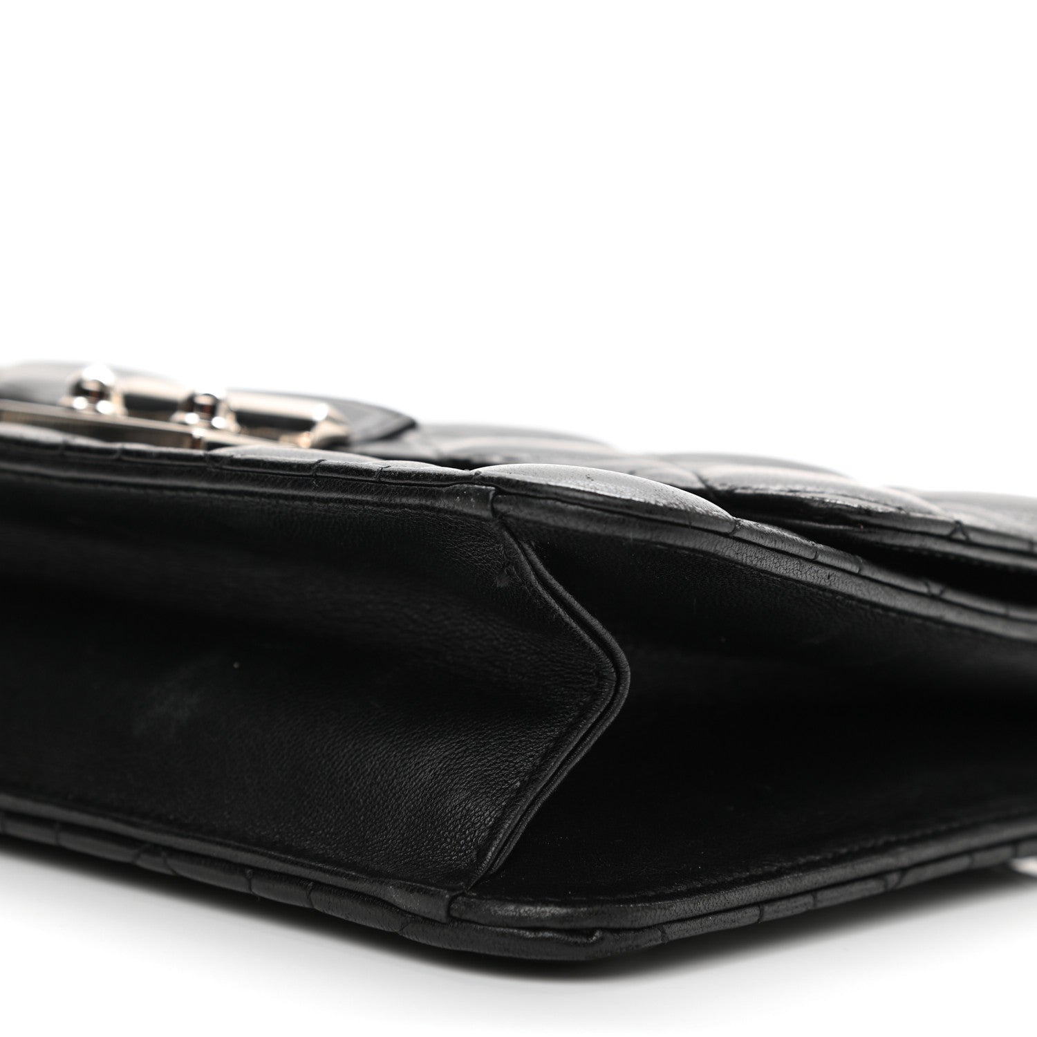 Christian Dior Lambskin Cannage Miss Dior Promenade Pouch Black 6 of 11