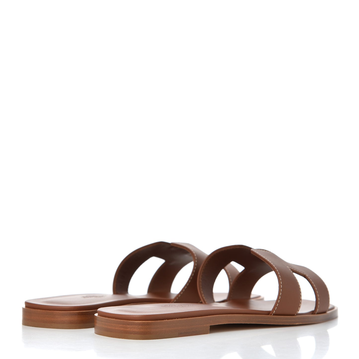 Box Calfskin Oran Sandals 38 Gold