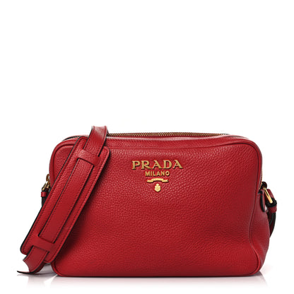 Prada Vitello Phenix Camera Bag Rosso 1 of 12