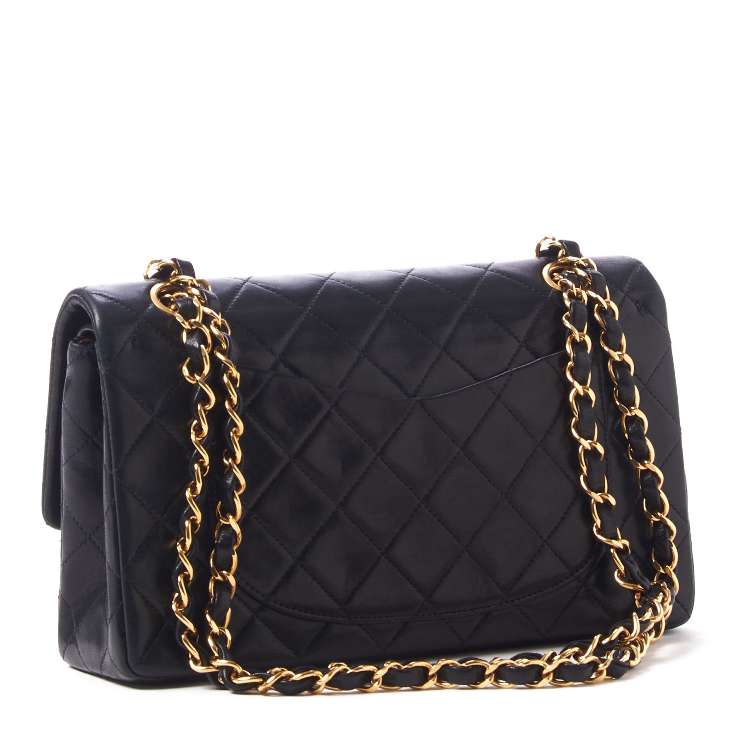 Chanel Lambskin Quilted Small Double Flap Black 3 of 10