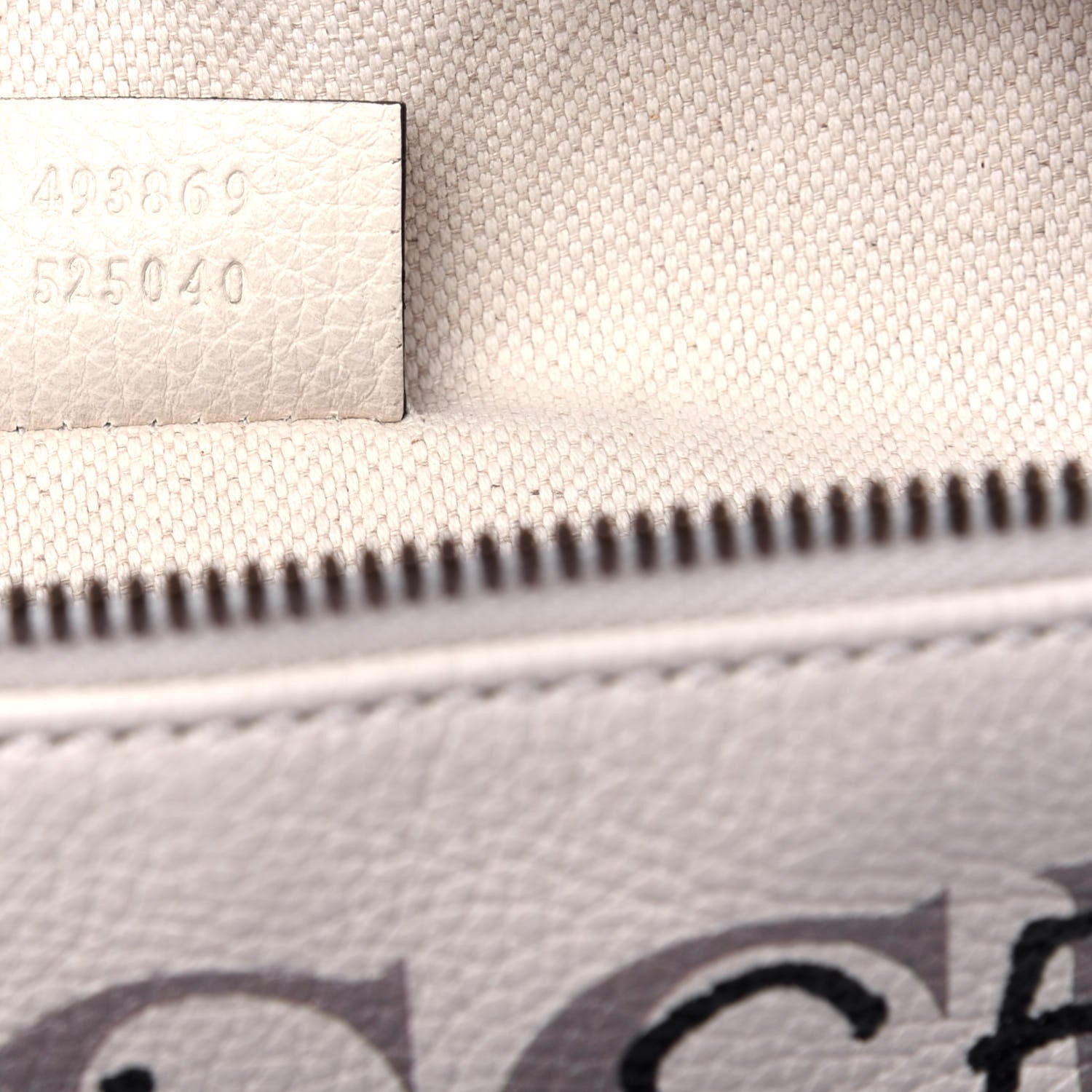 Gucci Grained Calfskin Coco Capitan Logo Belt Bag White 9 of 11