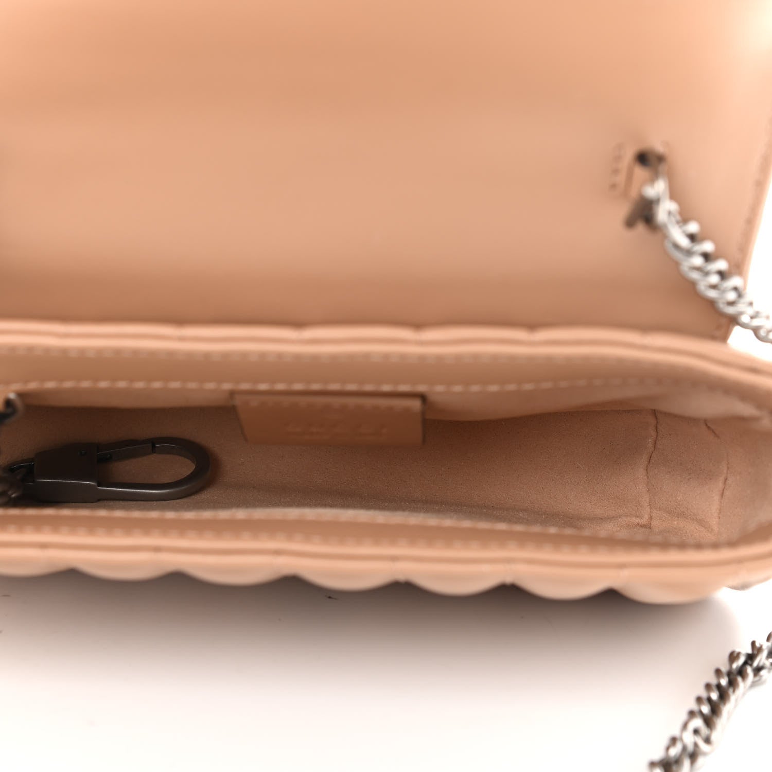 Gucci Calfskin Matelasse Aria Super Mini GG Marmont Shoulder Bag Camelia 5 of 9