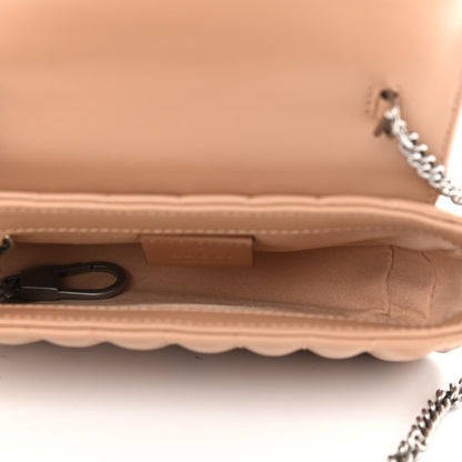 Gucci Calfskin Matelasse Aria Super Mini GG Marmont Shoulder Bag Camelia 5 of 9
