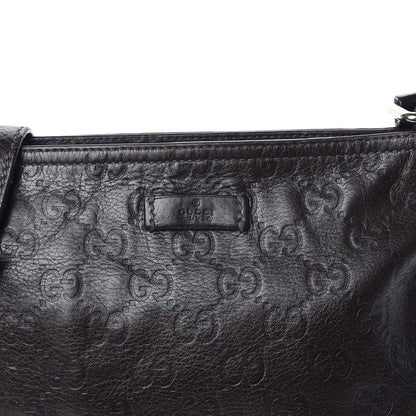 Gucci Guccissima Small Flat Messenger Bag Dark Brown 10 of 12