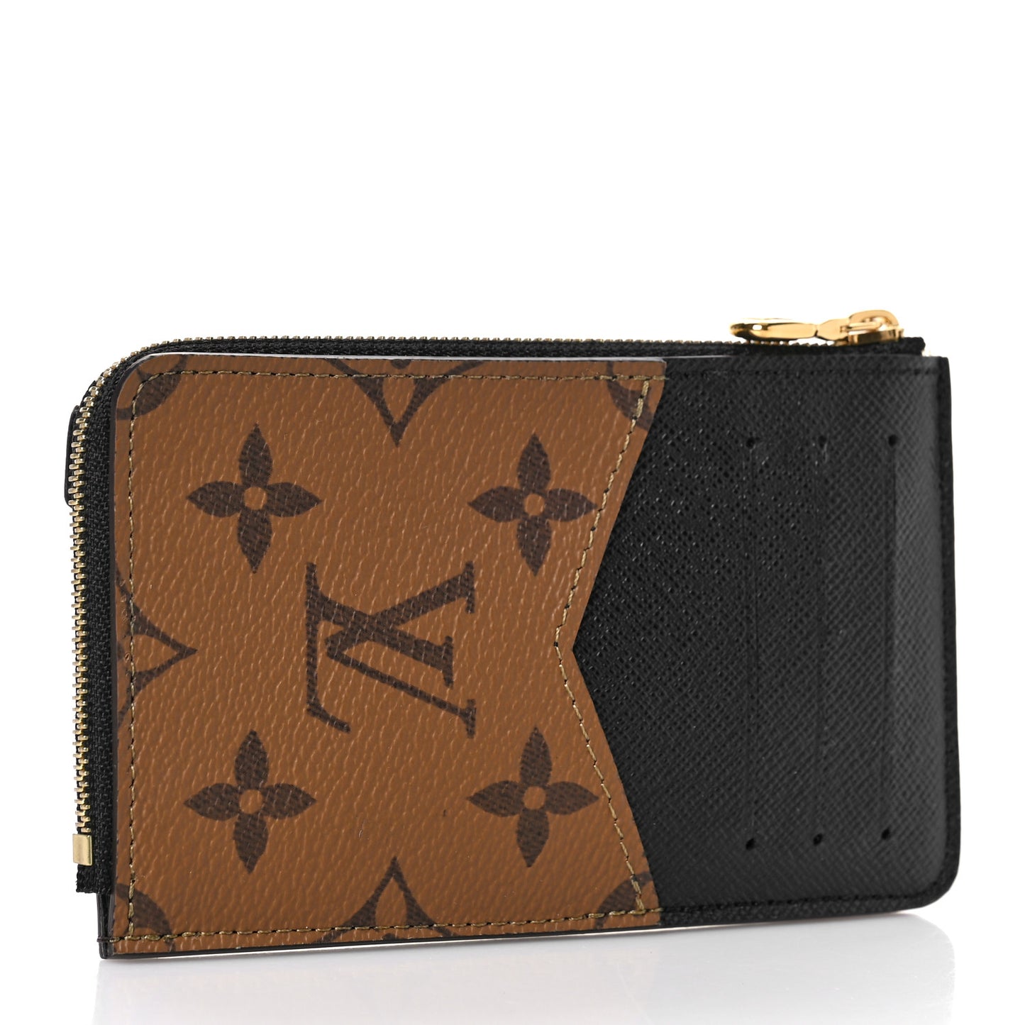 Reverse Monogram Recto Verso Card Holder Brown