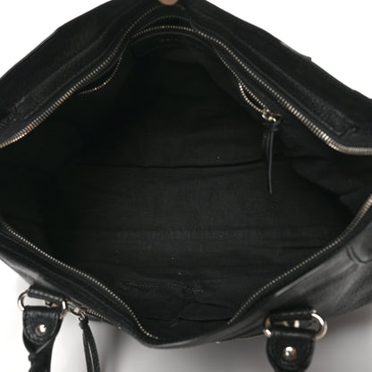 Balenciaga Chevre Silver Metallic Edge Hardware City Black 5 of 8