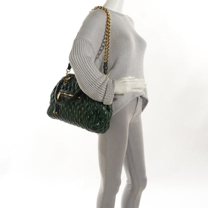 Marc Jacobs Calfskin Quilted Stam Green 2 of 9