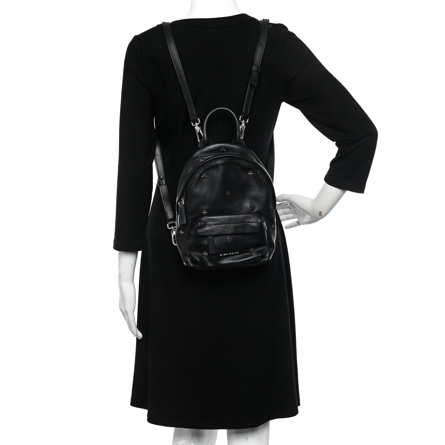 Givenchy Smooth Calfskin Nano Cross Backpack Black 1 of 10