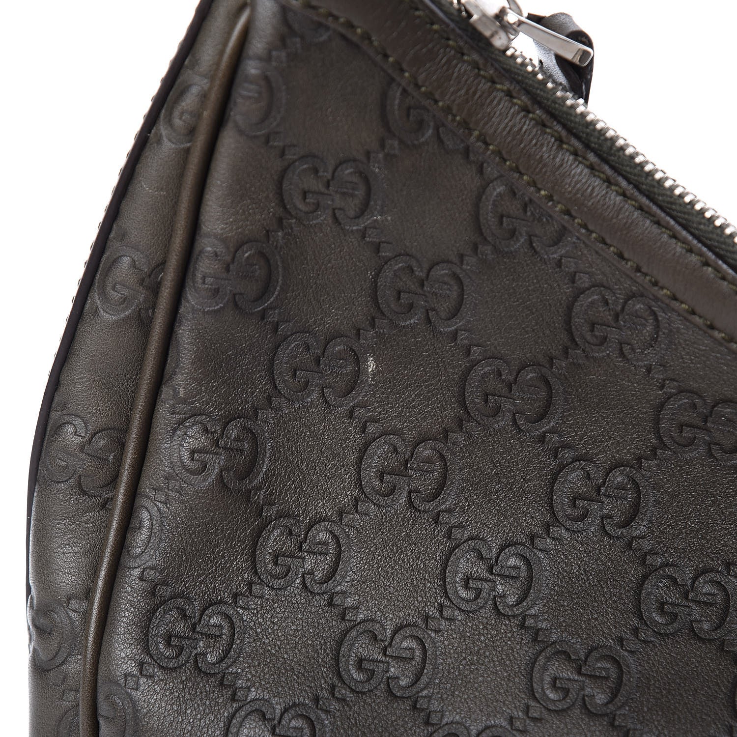 Gucci Guccissima Medium GG Twins Hobo Olive Green 9 of 15