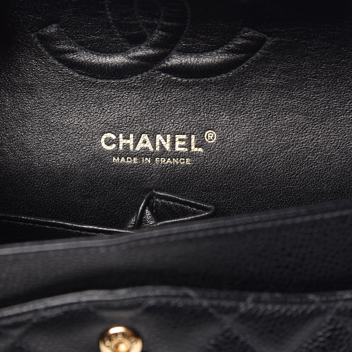 Chanel Caviar Quilted Medium Double Flap Black 6 of 12