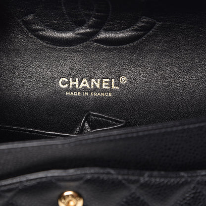 Chanel Caviar Quilted Medium Double Flap Black 6 of 12
