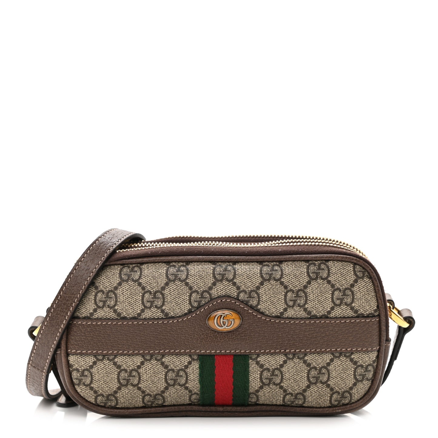 GG Supreme Monogram Web Mini Ophidia GG Bag Brown