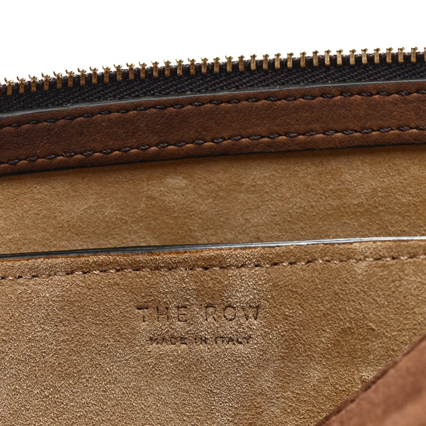 Suede Calfskin Mini Nu Twin Bag Mocha