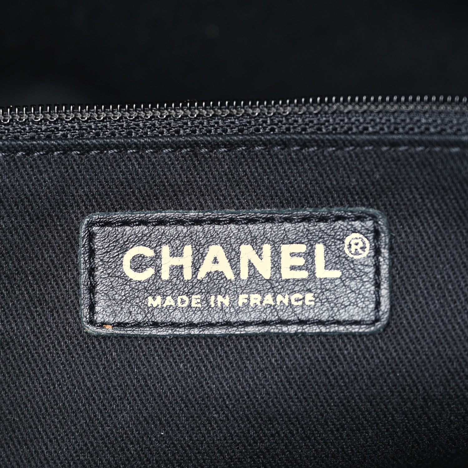Chanel Metallic Caviar Quilted CC Timeless Tote Dark Silver 6 of 9