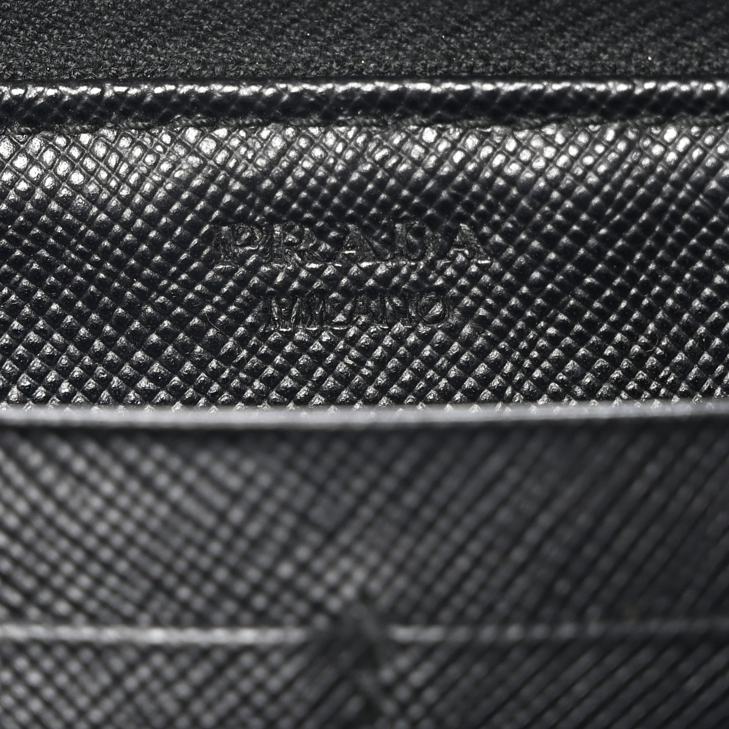Saffiano Zip Around Wallet Black