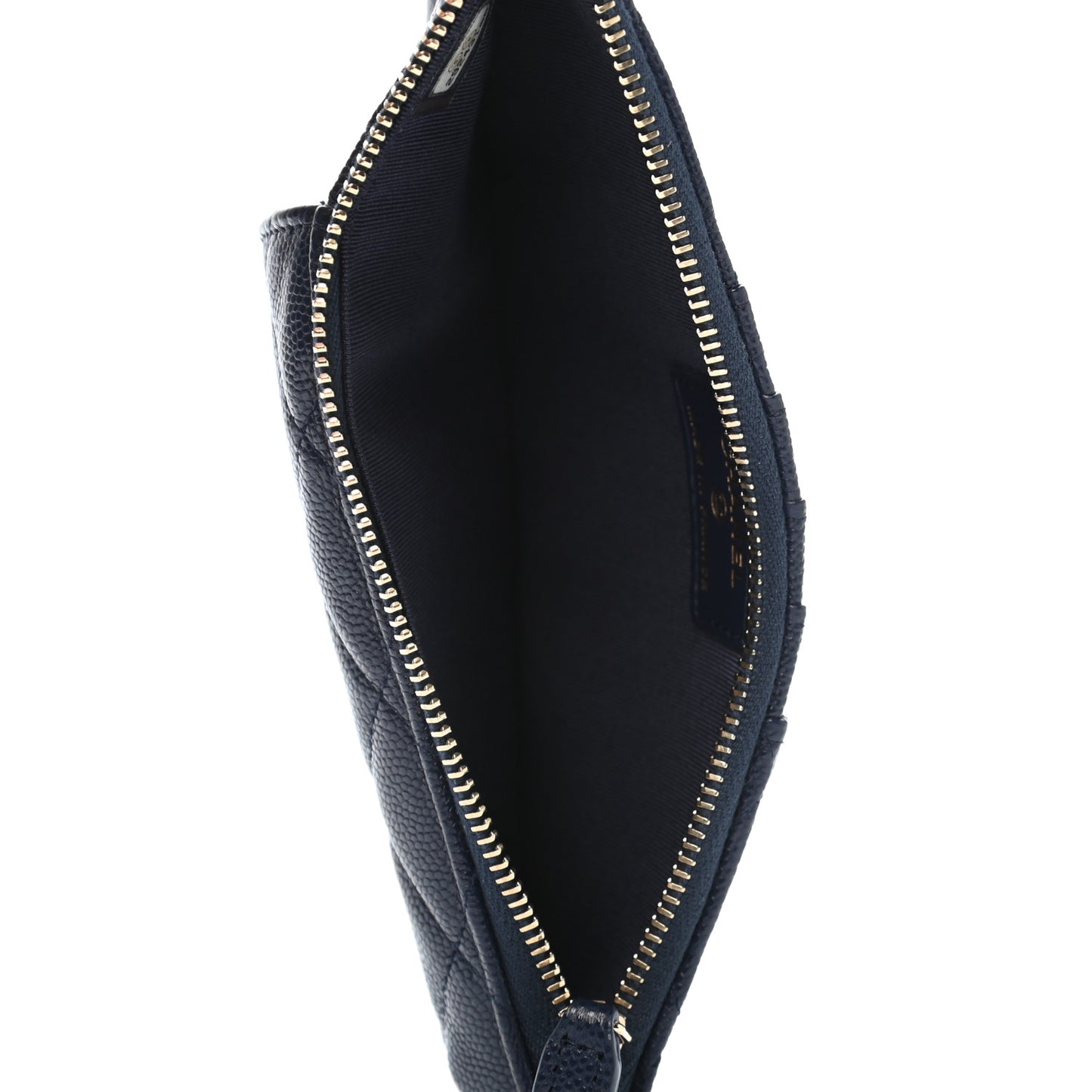 Caviar Quilted Classic iPhone Pouch Navy