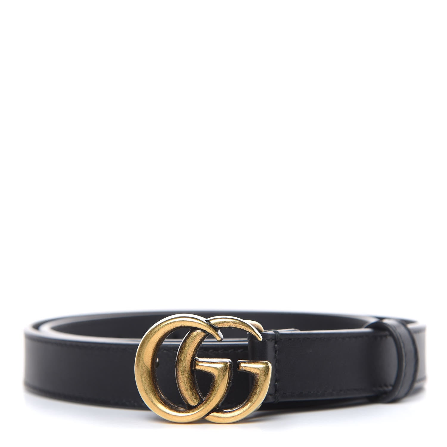 Gucci Calfskin Double G 20mm Belt 70 28 Black 1 of 5
