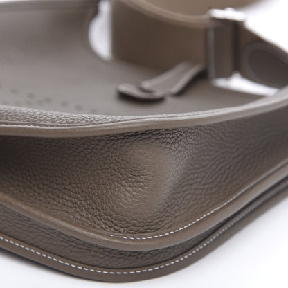 Hermes Taurillon Clemence Evelyne III PM Etoupe 9 of 10