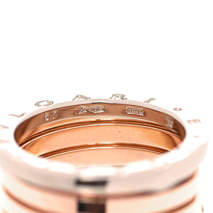 Bulgari 18K Rose White Yellow Gold B.Zero1 Four-Band Ring 57 8 7 of 12