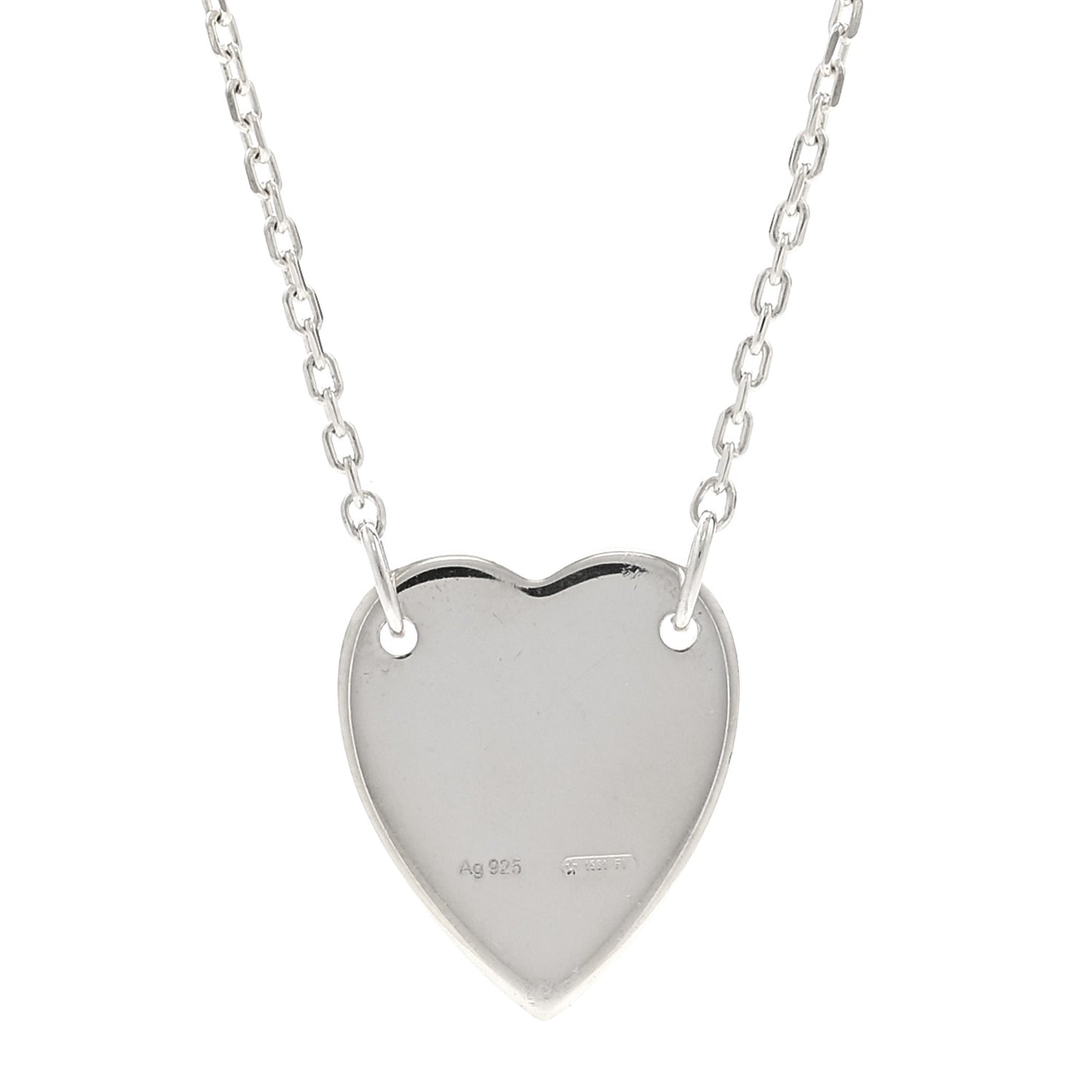 Sterling Silver Trademark Heart Pendant Necklace