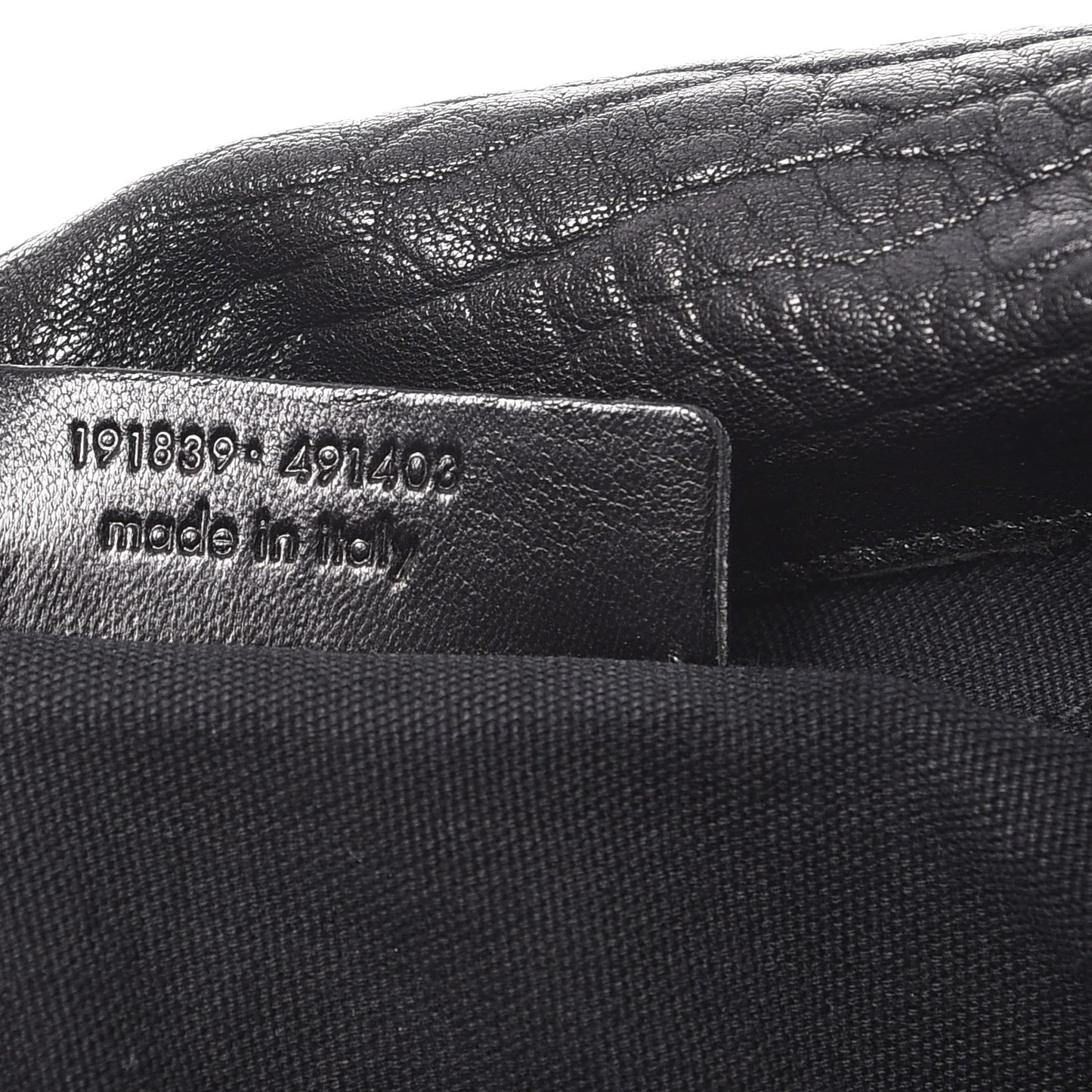 Grained Calfskin Medium Besace Shoulder Bag Black