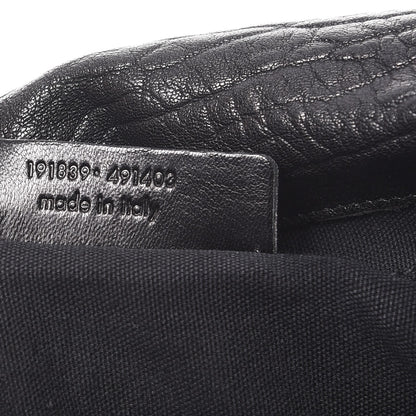 Saint Laurent Grained Calfskin Medium Besace Shoulder Bag Black 7 of 13