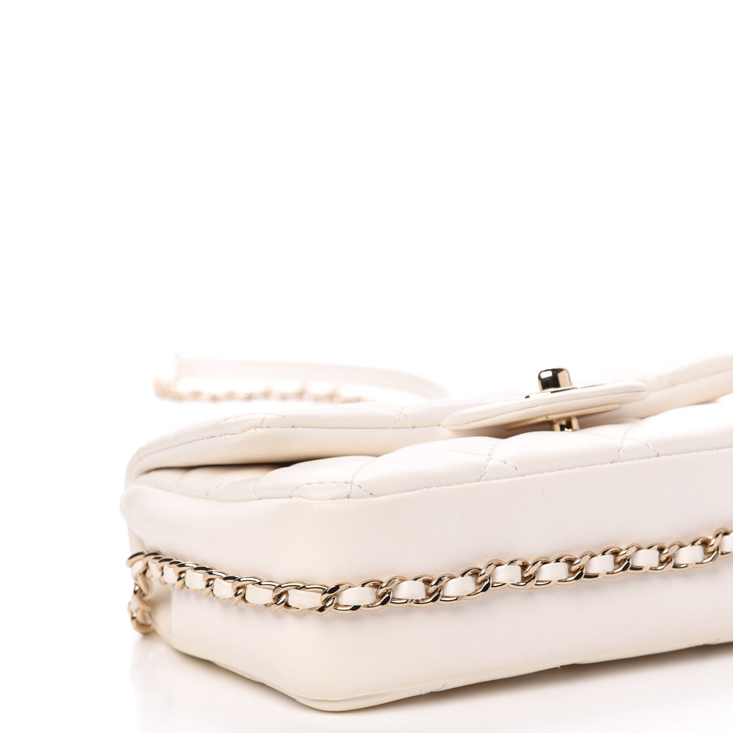 Chanel Lambskin Quilted Mini My Precious Flap White 8 of 11
