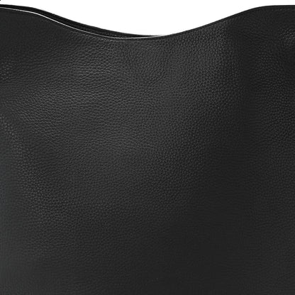 Tom Ford Pebbled Calfskin Large Alix Padlock Zip Hobo Bag Black 9 of 15