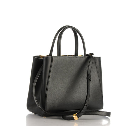Fendi Vitello Elite Petite 2Jours Tote Black 3 of 7