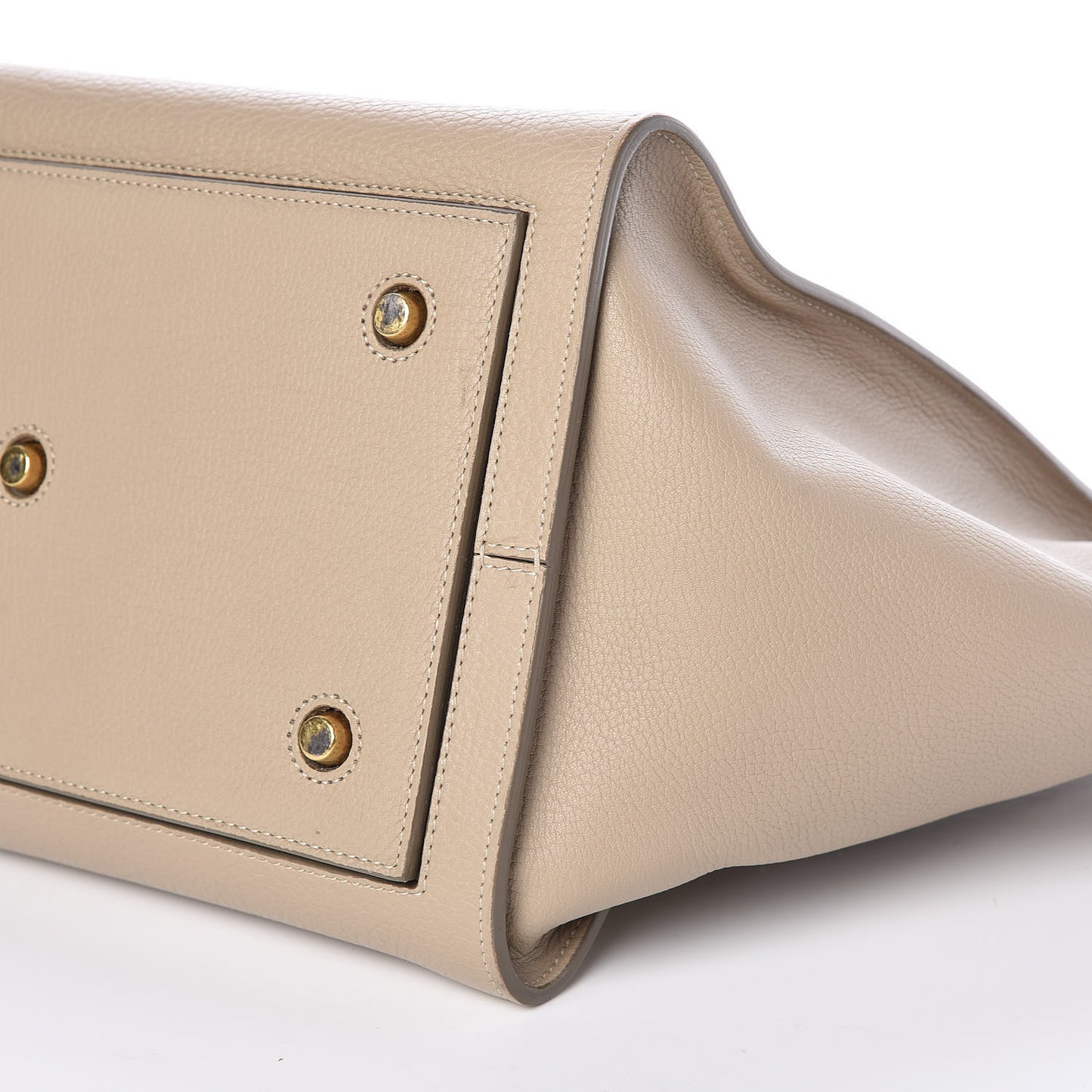 Crisped Calfskin Medium Tie Knot Tote Light Taupe