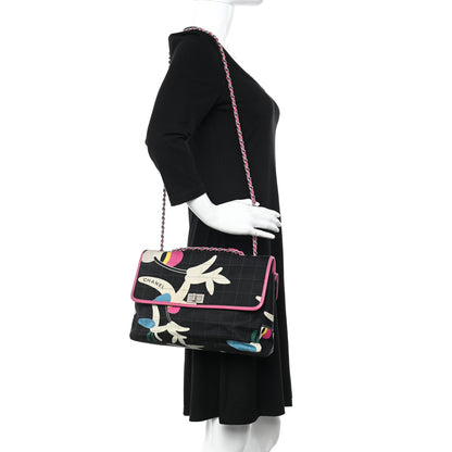 Chanel Canvas Chocolate Bar Quilted Flap Multicolor 2 of 12