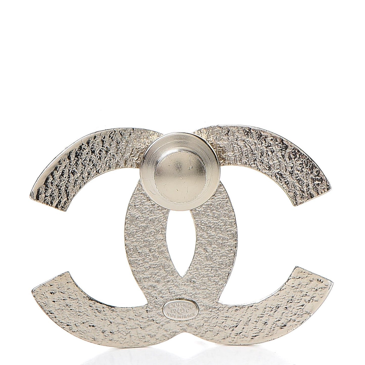 Bead CC Pin Black Silver