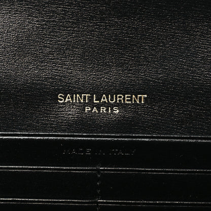 Saint Laurent Smooth Calfskin Monogram Sulpice Wallet Black 6 of 7