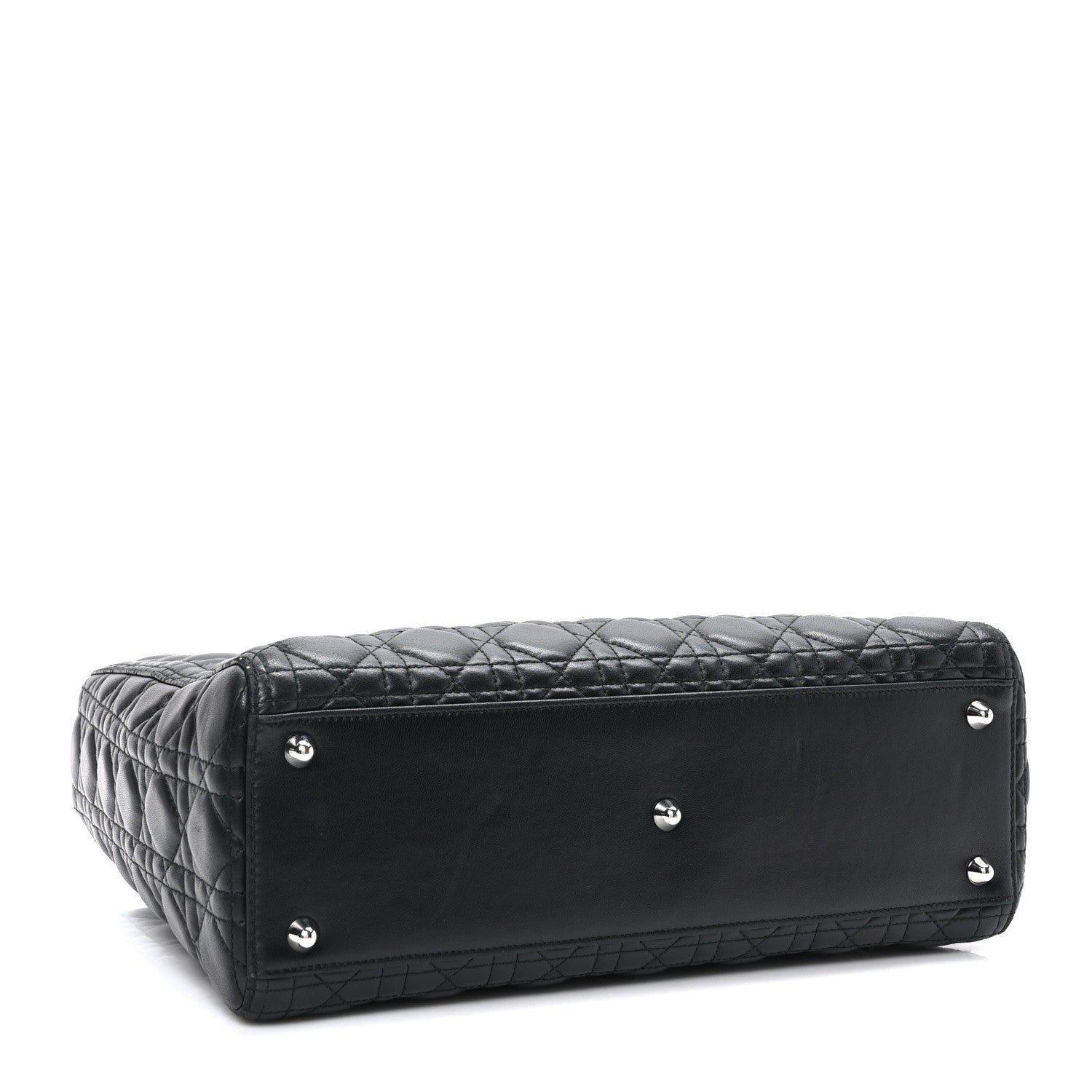 Christian Dior Lambskin Cannage Large Lady Dior Black 4 of 10