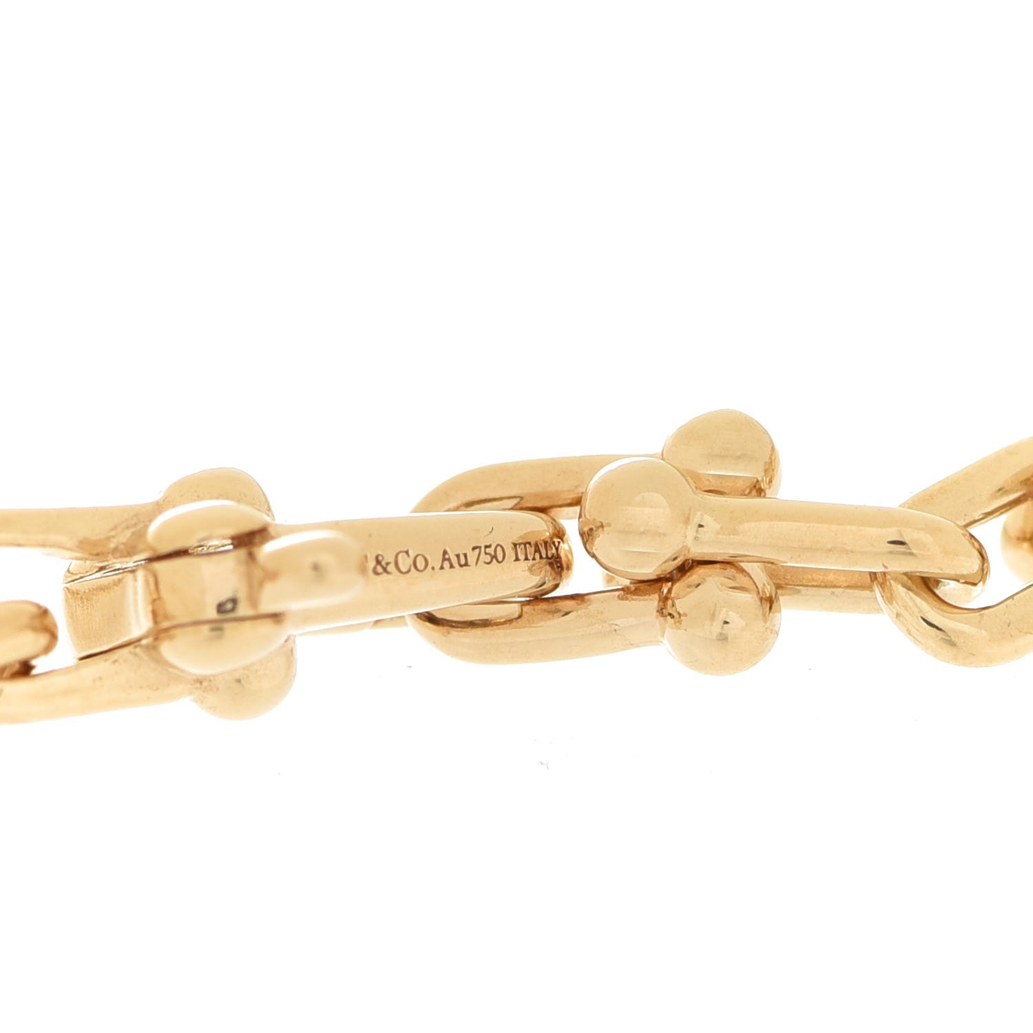 Tiffany 18K Yellow Gold Micro HardWear Link Bracelet 5 of 6