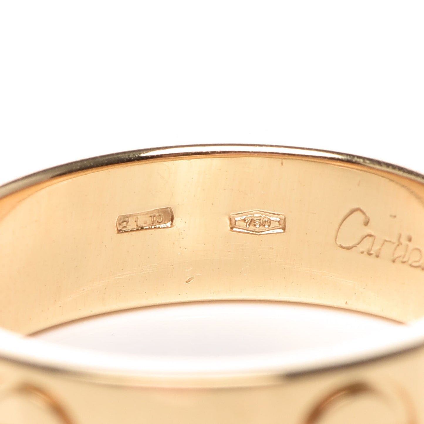 18K Yellow Gold 5.5mm LOVE Ring 53 6.25