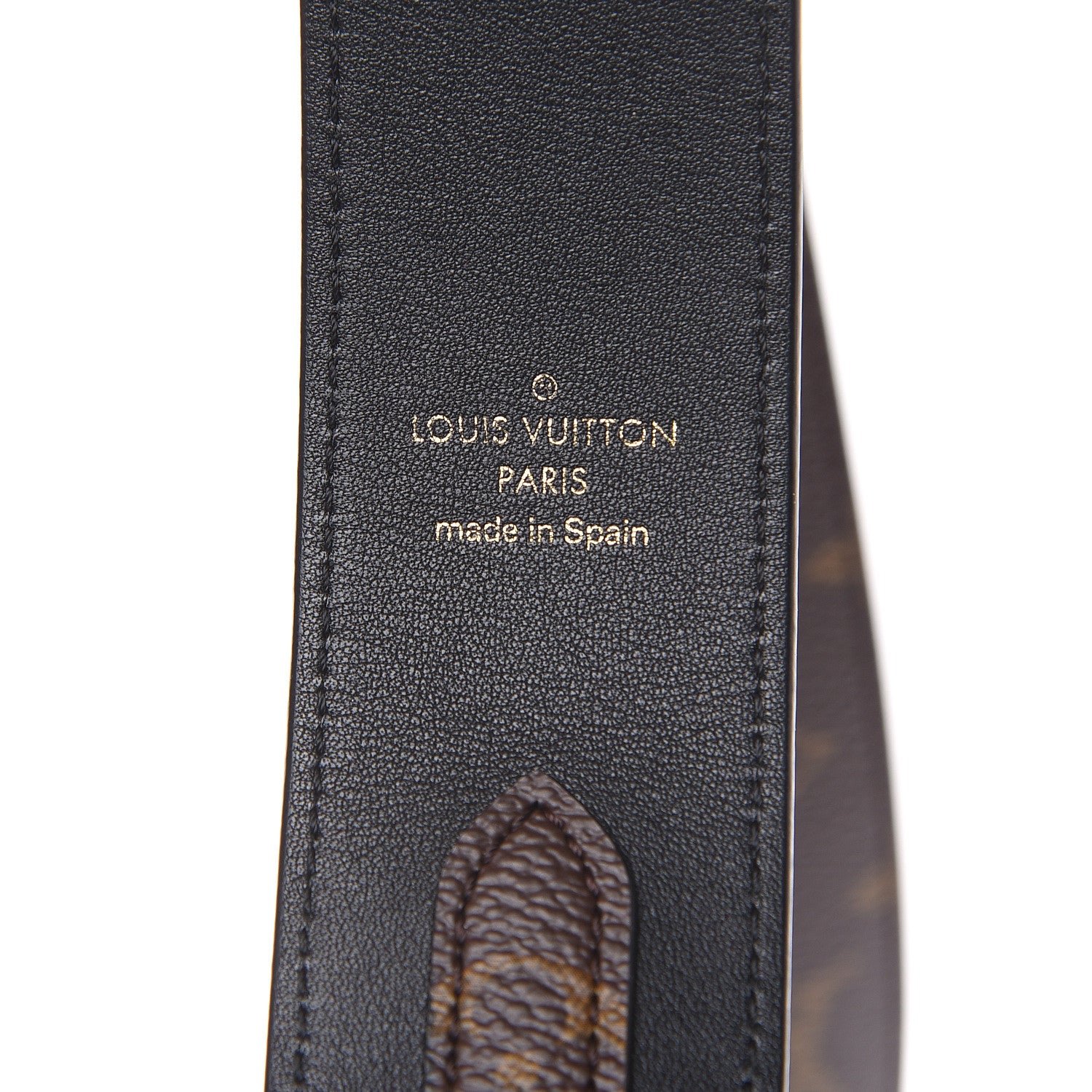 Louis Vuitton Monogram Bandouliere Shoulder Strap Black 4 of 4