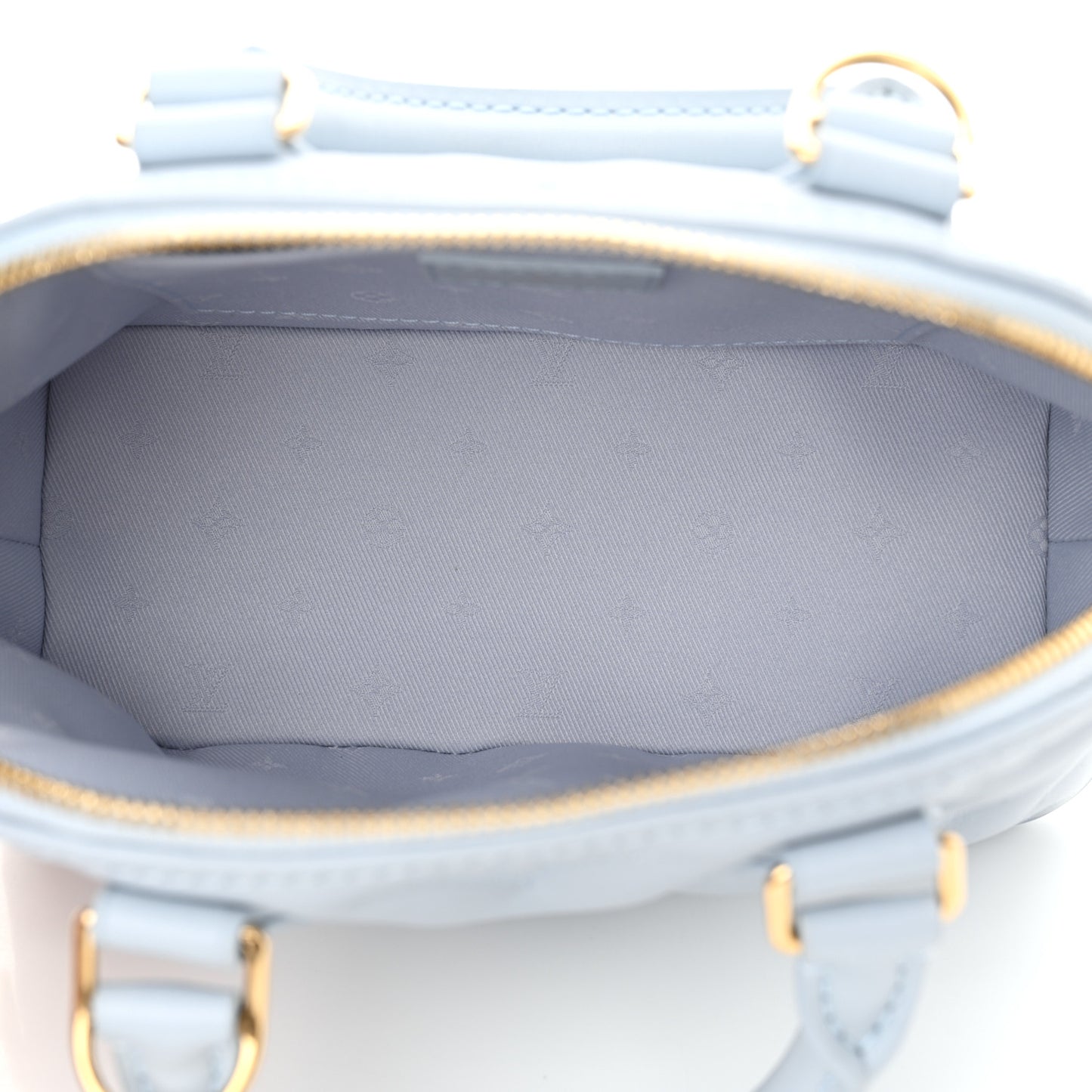 Calfskin Bubblegram Alma BB Ice Blue