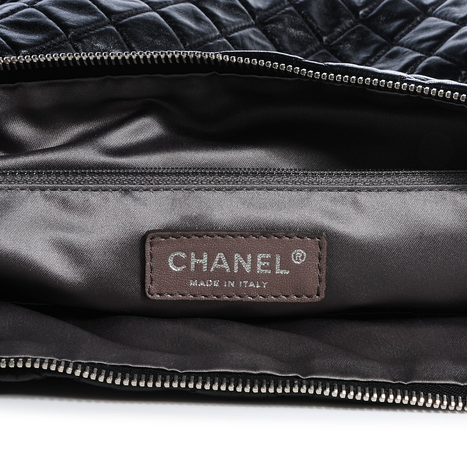 Chanel Lambskin Large Chain Mail Hobo Black 6 of 7