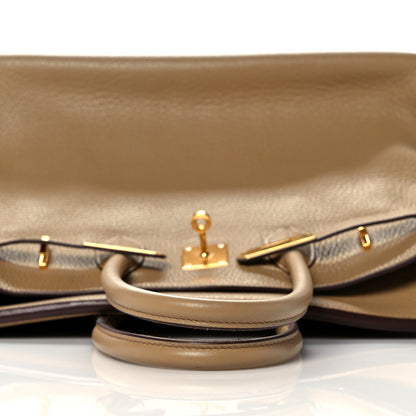 Hermes Taurillon Clemence Birkin 35 Tabac Camel 13 of 40