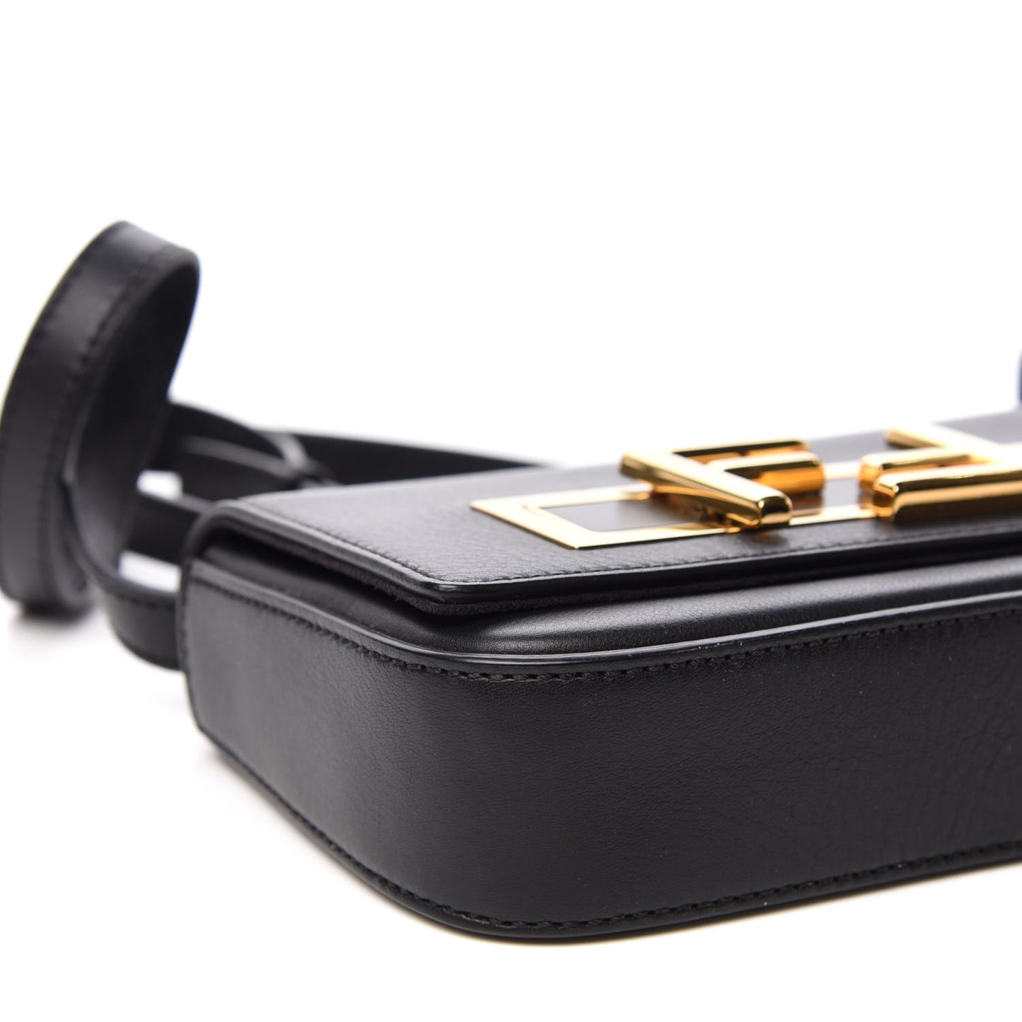 Vitello Dolce Mini 3Baguette Shoulder Bag Black