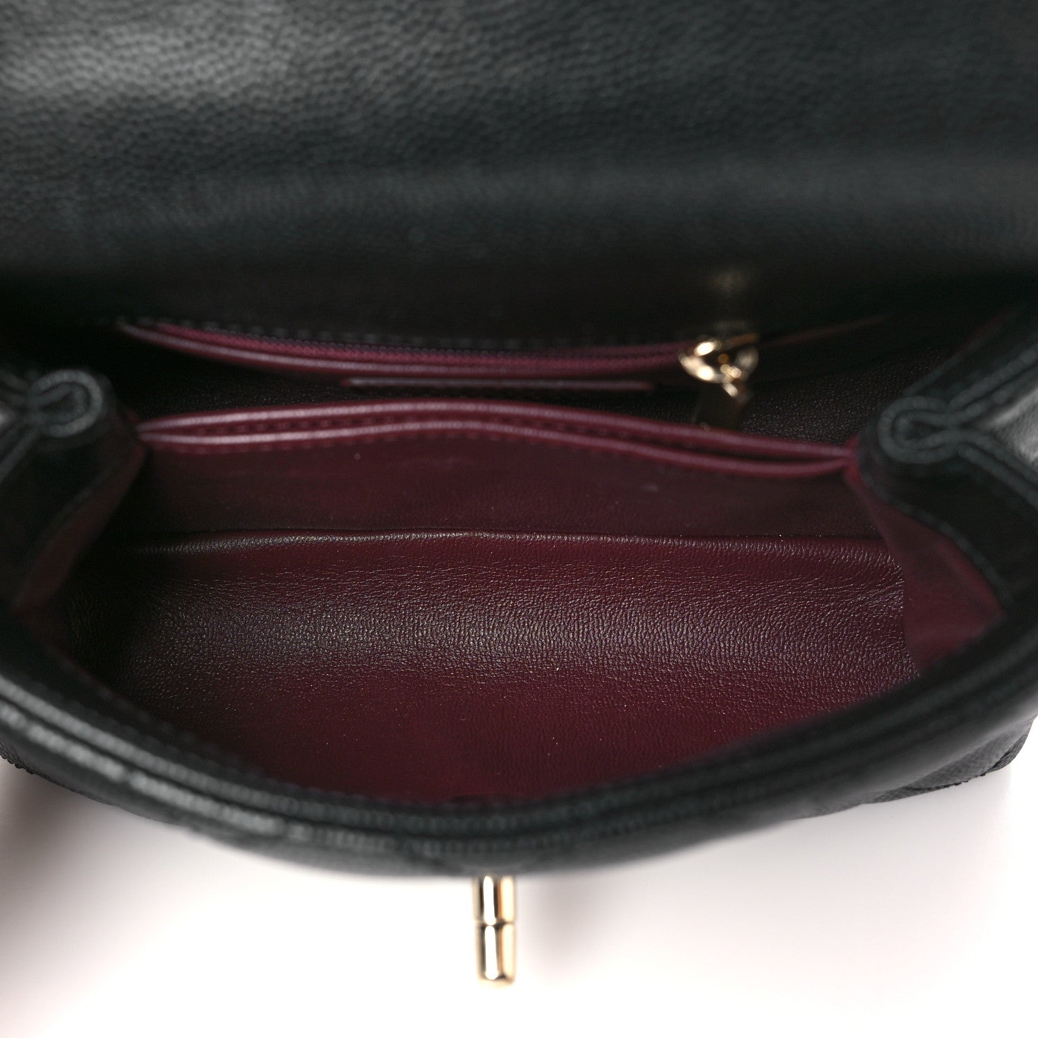 Chanel Caviar Lizard Embossed Quilted Extra Mini Coco Handle Flap Black 5 of 11