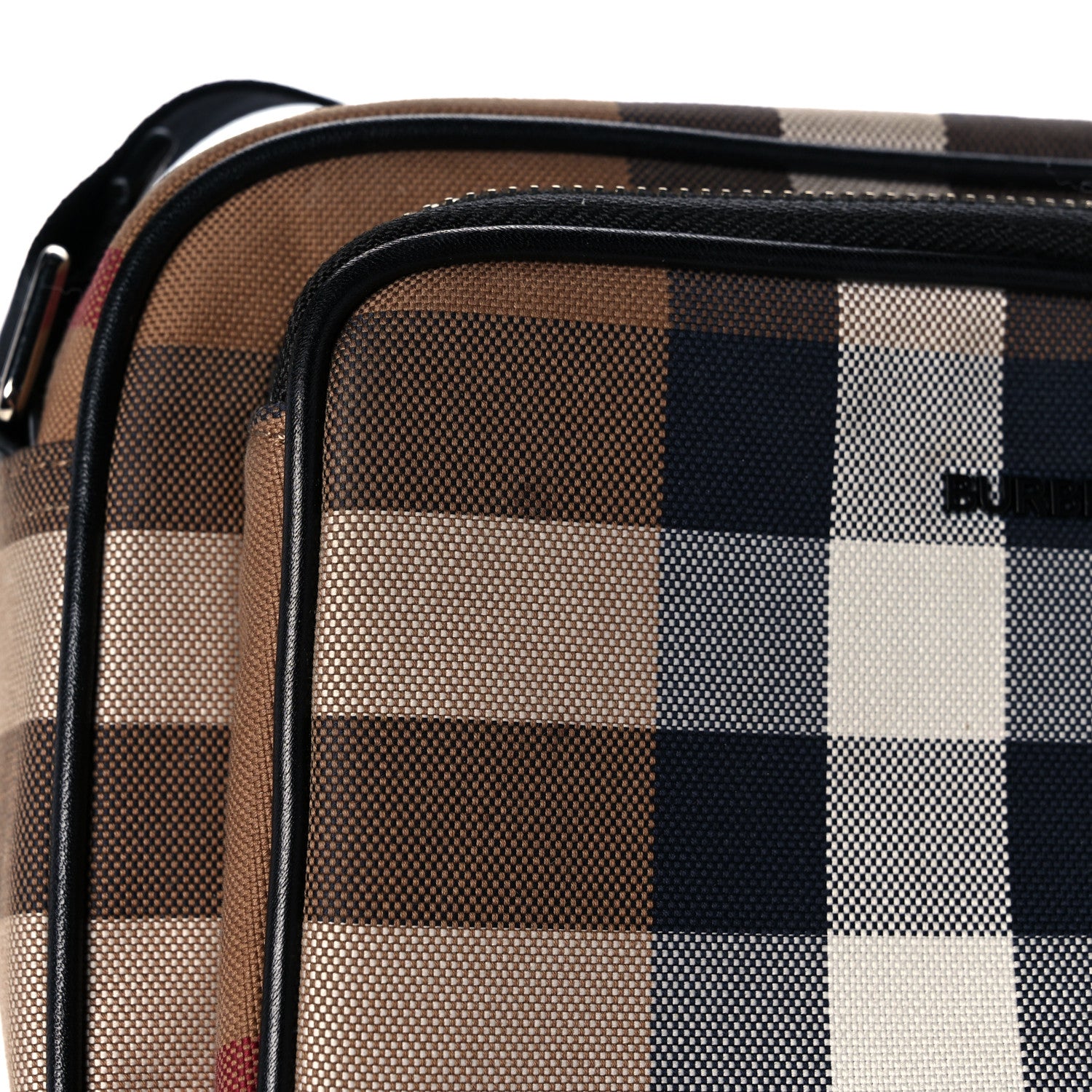 Burberry Calfskin Vintage Check Camera Bag Archive Beige 14 of 14
