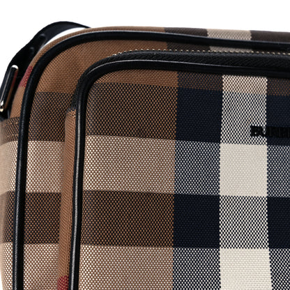 Burberry Calfskin Vintage Check Camera Bag Archive Beige 14 of 14