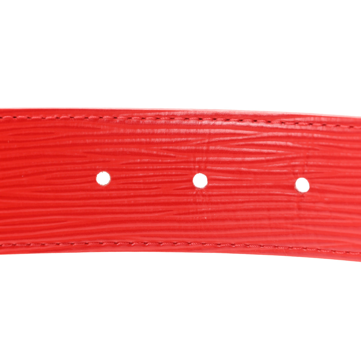 Epi 30mm LV Initiales Reversible Belt 80 32 Coquelicot