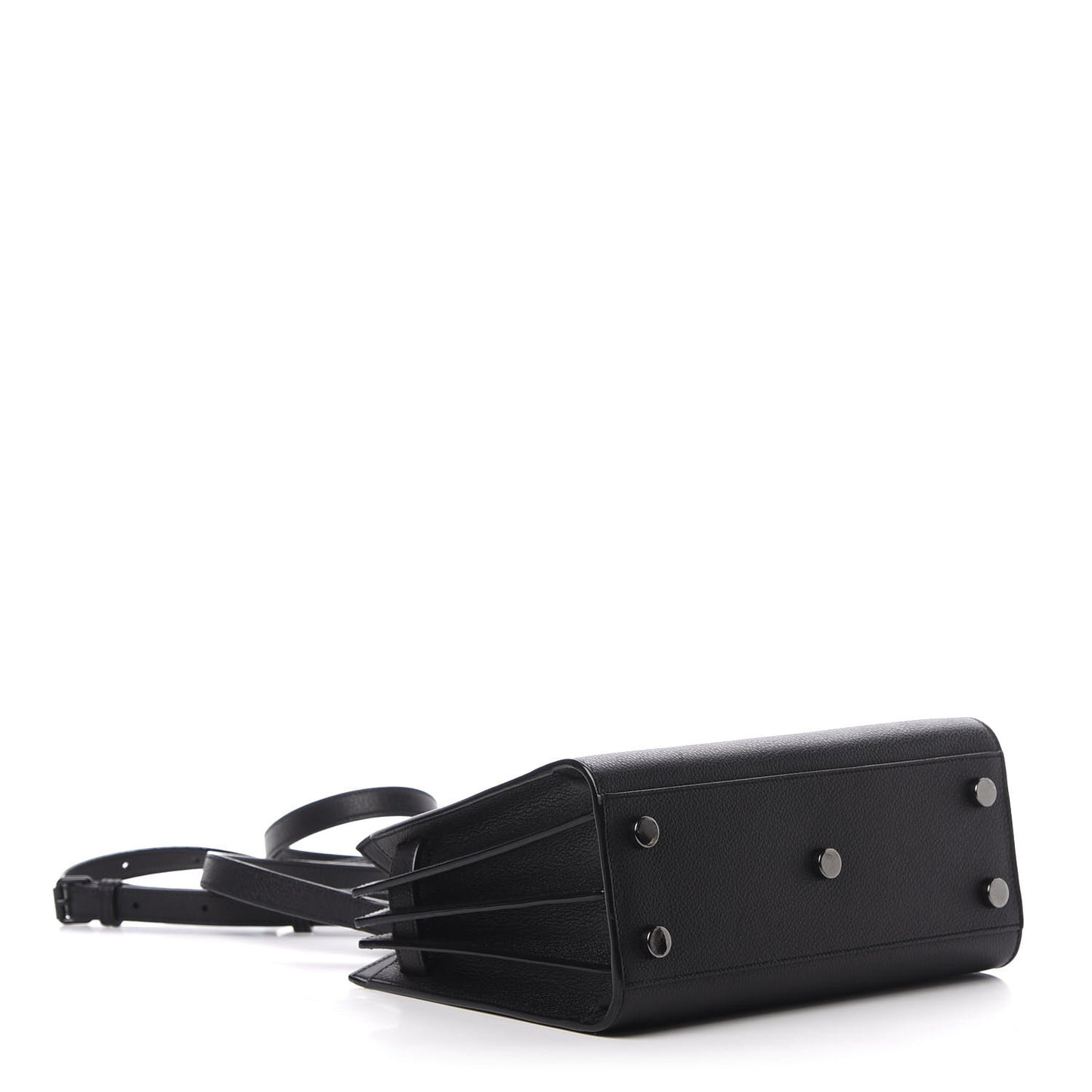 Grained Calfskin Nano Sac De Jour Black