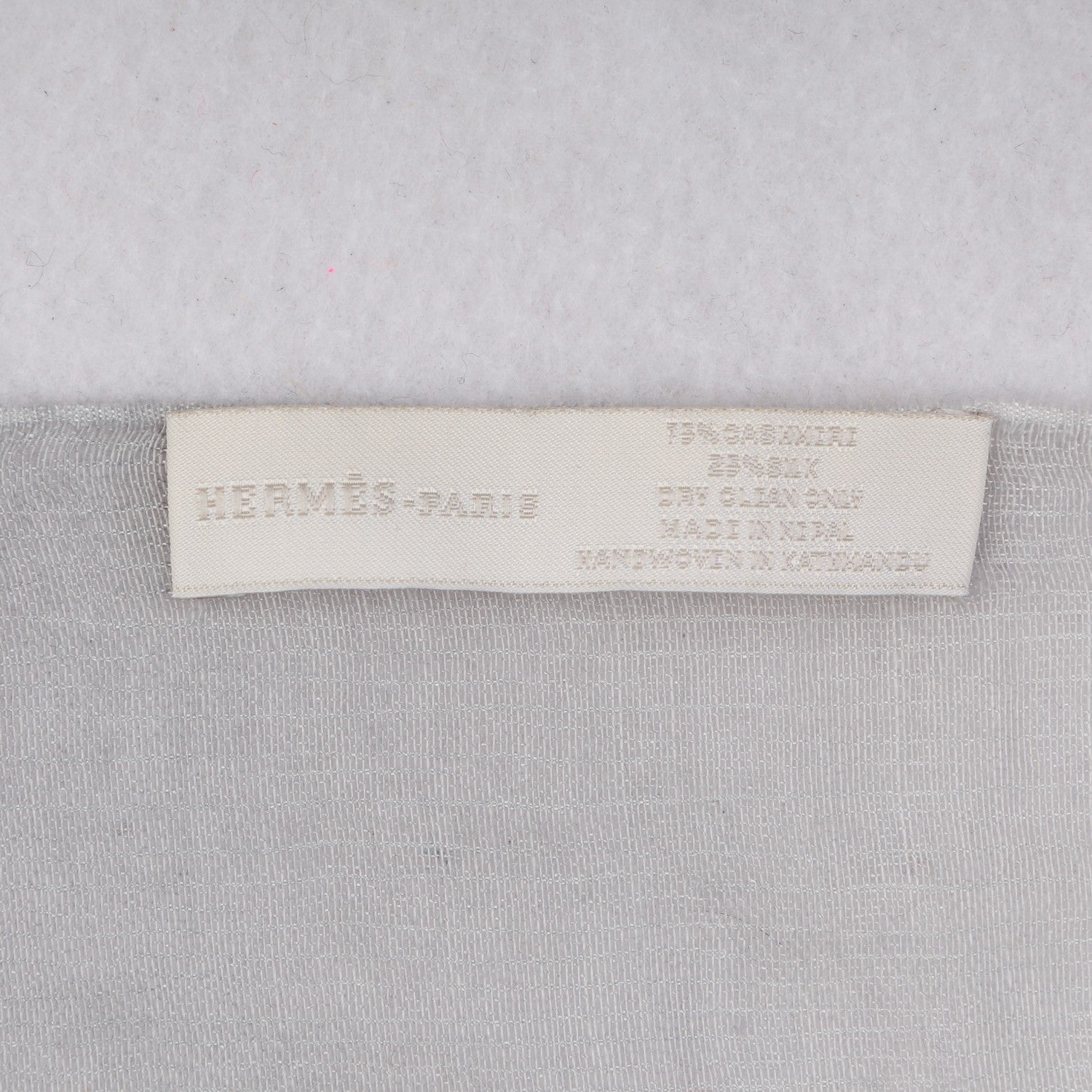 Hermes Cashmere Silk Plume Sunrise Scarf 5 of 5
