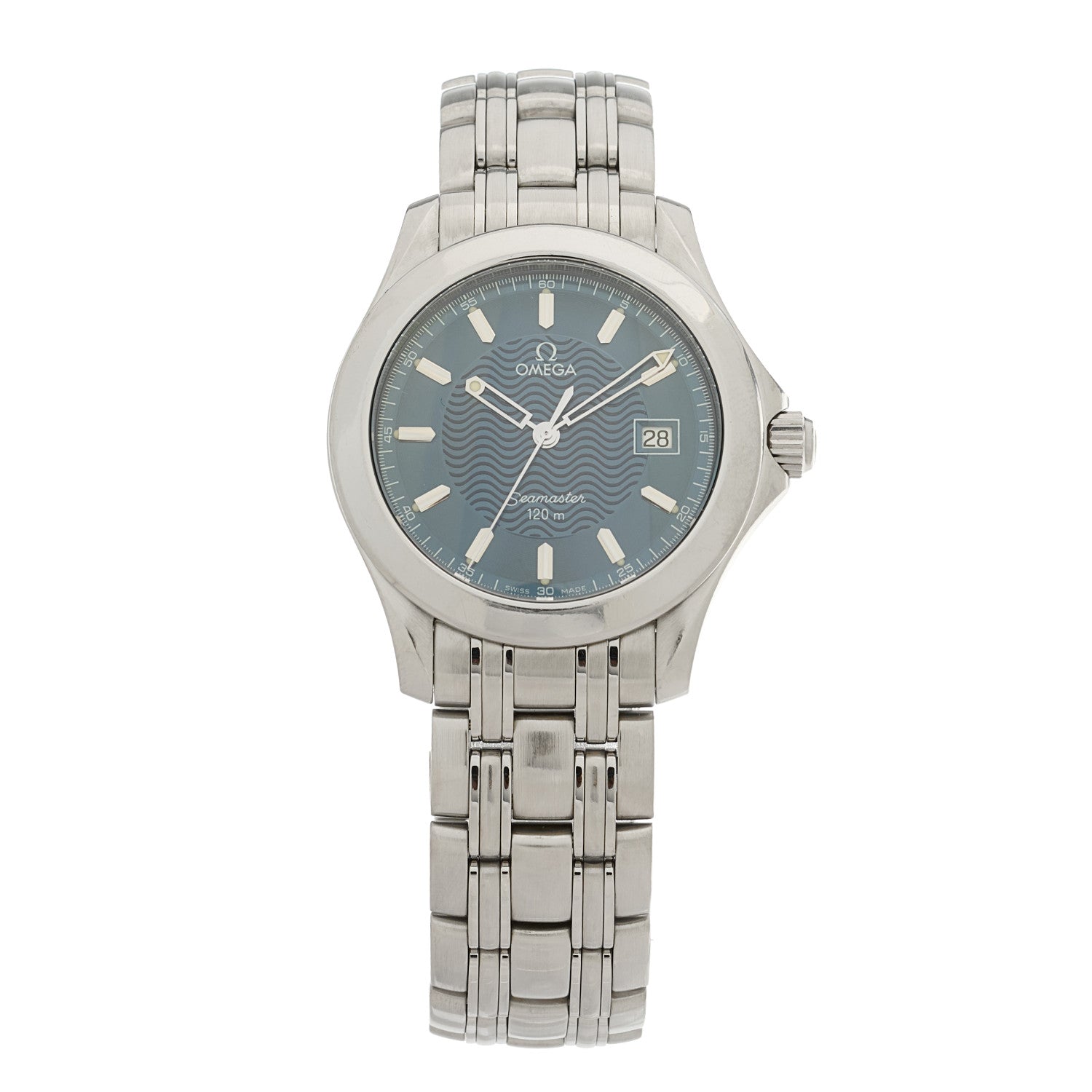 Omega Stainless Steel 36mm Seamaster 120M Quartz Watch Blue 2511.81 1 of 4